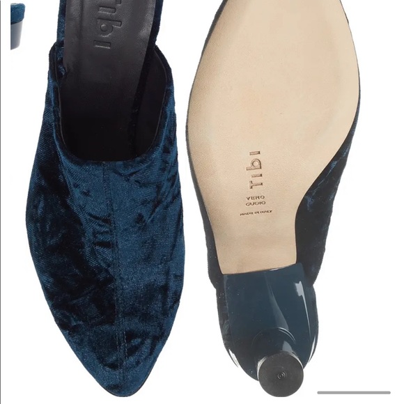 TIBI Velvet Mules - Picture 2 of 8